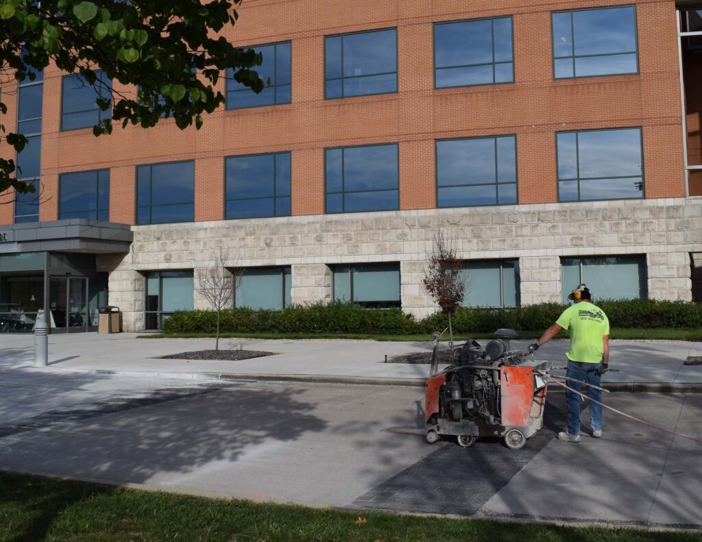 concrete slab sawing